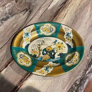 Vintage Daher NY Decorated Ware Tray Oriental 13x10.5 Made in England